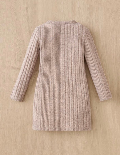 Ribbed knit autumn dress