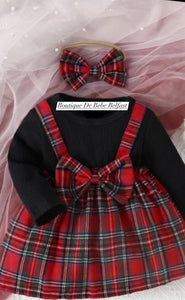 Red tartan Holly dress