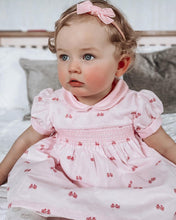 Load image into Gallery viewer, Blush pink smocked Spanish dress