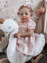 Load image into Gallery viewer, Blush pink smocked Spanish dress